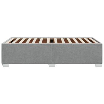 Bettgestell ohne Matratze Hellgrau 90x190 cm Stoff