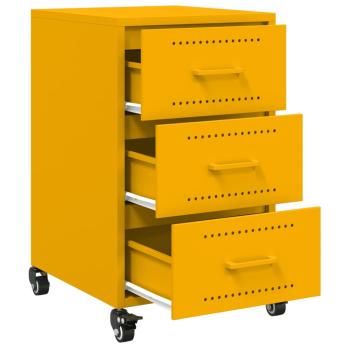 Nachttisch Senfgelb 36x39x59 cm Stahl