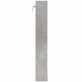 Vitrinenschrank Betongrau 100x8,5x58 cm Holzwerkstoff