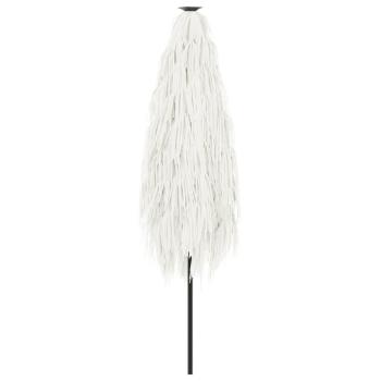 Sonnenschirm mit Stahlmast Weiß 388x388x248 cm