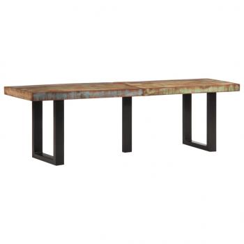 ARDEBO.de - Bank 160 cm Massives Altholz und Stahl