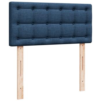 ARDEBO.de - Boxspringbett mit Matratze Blau 100x200 cm Stoff
