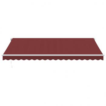 Markise Automatisch mit LED Weinrot 450x350 cm