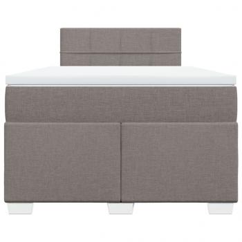 Boxspringbett mit Matratze Taupe 120x200 cm Stoff
