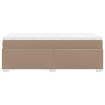 Boxspringbett mit Matratze Cappuccino-Braun 90x200cm Kunstleder
