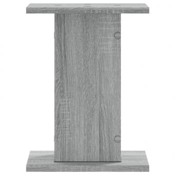 Lautsprecherständer 2 Stk. Grau Sonoma 30x30x40cm Holzwerkstoff