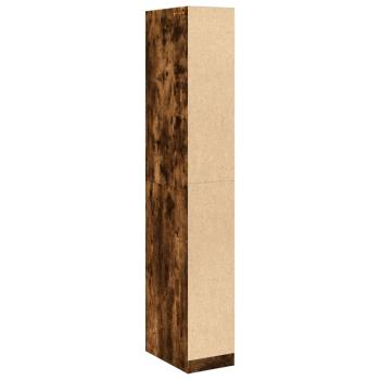 Kleiderschrank Räuchereiche 30x50x200 cm Holzwerkstoff
