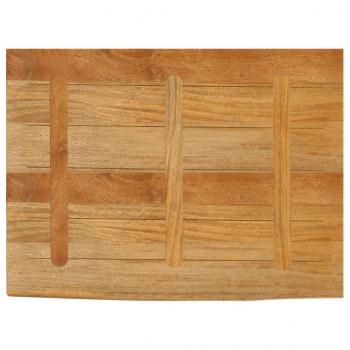 Tischplatte mit Baumkante 90x60x2,5 cm Massivholz Mango