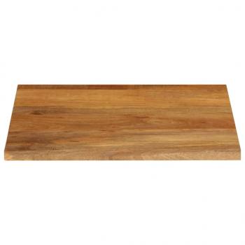 Tischplatte mit Baumkante 80x80x2,5 cm Massivholz Mango