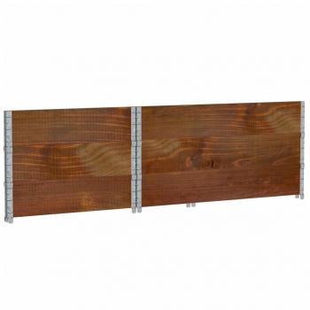 Pflanzkasten Braun 120x80 cm Massivholz Kiefer