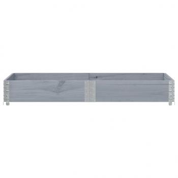 Pflanzkasten Grau 150x100 cm Massivholz Kiefer