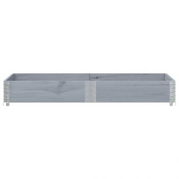 Pflanzkasten Grau 150x50 cm Massivholz Kiefer