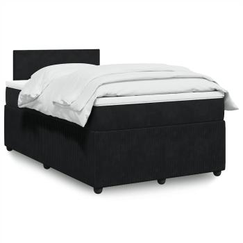 ARDEBO.de - Boxspringbett mit Matratze Schwarz 120x190 cm Samt