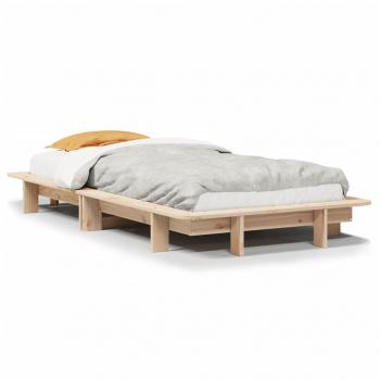 ARDEBO.de - Massivholzbett ohne Matratze 75x190 cm Kiefernholz