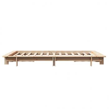 Massivholzbett ohne Matratze 135x190 cm Kiefernholz