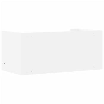 Wandregal Weiß 70,5x35x30,5 cm Holzwerkstoff