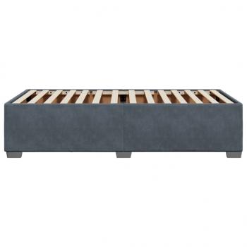 Bettgestell ohne Matratze Dunkelgrau 90x190 cm Samt