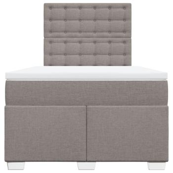 Boxspringbett mit Matratze Taupe 120x190 cm Stoff