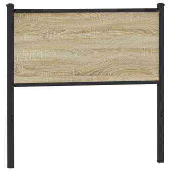 ARDEBO.de - Kopfteil Sonoma-Eiche 90 cm Holzwerkstoff und Stahl
