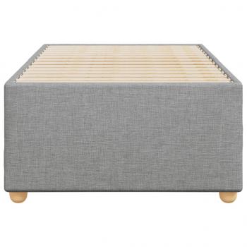 Bettgestell ohne Matratze Hellgrau 90x190 cm Stoff