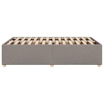 Bettgestell ohne Matratze Taupe 120x200 cm Stoff