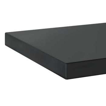 Wandregale 2 Stk. 50x30 cm Schwarz Edelstahl