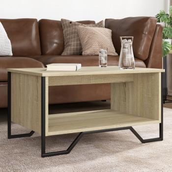 ARDEBO.de - Couchtisch Sonoma-Eiche 75x51x40 cm Holzwerkstoff