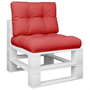 ARDEBO.de - Palettenkissen 2-tlg. Rot Stoff