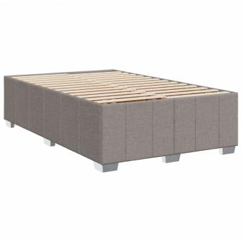 Bettgestell ohne Matratze Taupe 120x200 cm Stoff