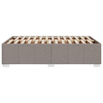Bettgestell ohne Matratze Taupe 120x200 cm Stoff