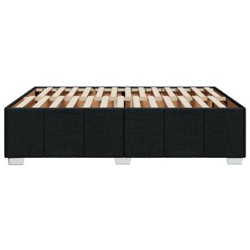Bettgestell ohne Matratze Schwarz 160x200 cm Stoff