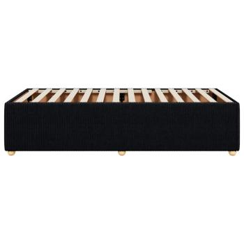 Bettgestell Schwarz 80x200 cm Stoff