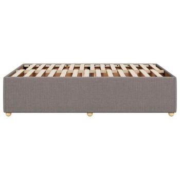 Bettgestell Taupe 120x190 cm Stoff