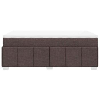 Boxspringbett mit Matratze Dunkelbraun 120x200 cm Stoff
