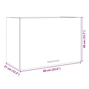Hängeschrank Sonoma-Eiche 60x31x40 cm Holzwerkstoff