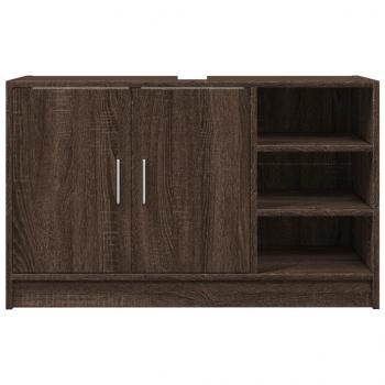 Waschbeckenunterschrank Braun Eichen-Optik 90x29x55 cm