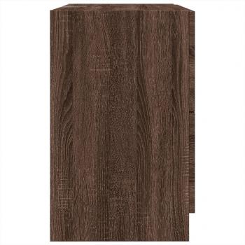 Waschbeckenunterschrank Braun Eichen-Optik 59x37x59 cm