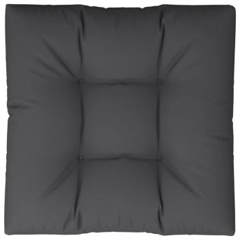 Palettenkissen Schwarz 80x80x12 cm Stoff