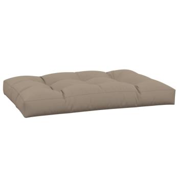 ARDEBO.de - Palettenkissen Taupe 120x80x12 cm Stoff