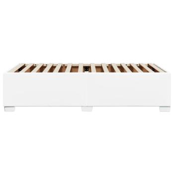 Bettgestell Weiß 80x200 cm Kunstleder