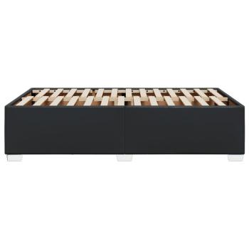 Bettgestell Schwarz 120x200 cm Kunstleder