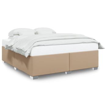 Bettgestell Cappuccino-Braun 180x200 cm Kunstleder