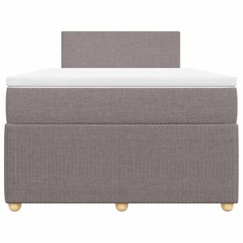 Boxspringbett mit Matratze Taupe 120x190 cm Stoff