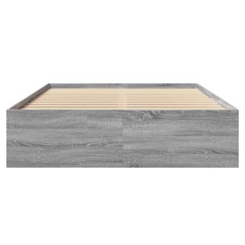 Bettgestell Grau Sonoma 120x200 cm Holzwerkstoff