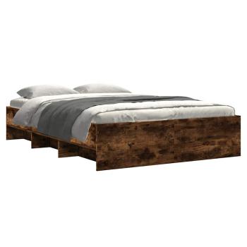 Bettgestell ohne Matratze R?uchereiche 120x190 cm Holzwerkstoff