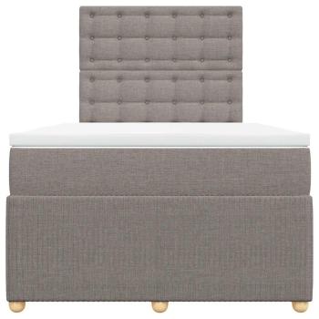 Boxspringbett mit Matratze Taupe 120x190 cm Stoff