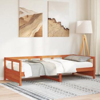 ARDEBO.de - Tagesbett ohne Matratze Wachsbraun 90x200 cm Massivholz Kiefer