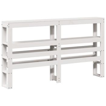 ARDEBO.de - Seniorenbett mit Kopfteil ohne Matratze Weiß 140x190 cm