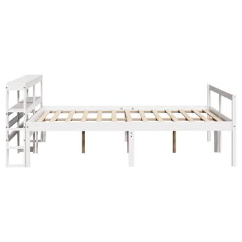 Seniorenbett mit Kopfteil ohne Matratze Weiß 140x190 cm