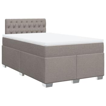 ARDEBO.de - Boxspringbett mit Matratze Taupe 120x190 cm Stoff